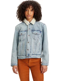 Джинсовая куртка Women Ex-boyfriend Sherpa Trucker Jacket