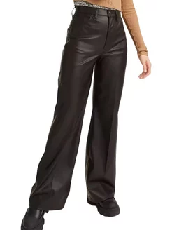Брюки Women 70S Flare Faux Leather Pants