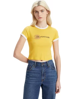 Футболка GRAPHIC RINGER MINI TEE SILVERTAB BIG S