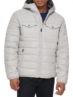 Пуховик Double Pocket Stretch Quilted Down Jacket