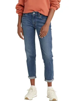 Джинсы MID RISE BOYFRIEND MED - WORN IN