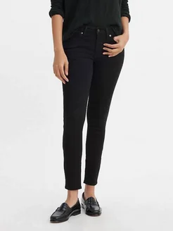 Джинсы Women's 711 Mid-Rise Skinny Jeans - Soft Black