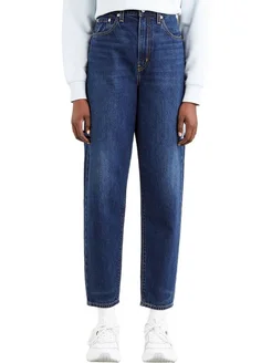 Джинсы Women High Loose Taper Jeans