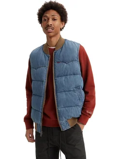 Жилет Western Super Puff Vest Med Indigo - Worn In
