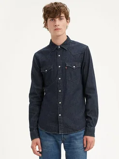 Джинсовая рубашка мужская Levi's Western Red Cast Rinse