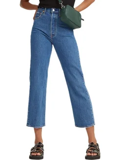 Джинсы Women Ribcage Straight Ankle Jeans