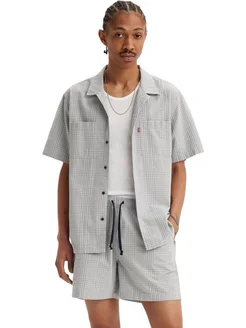 Рубашка The Standard Camp Shirt Med Indigo - Worn In