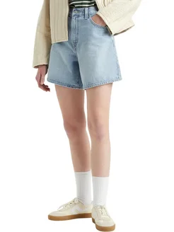 Джинсовые шорты Women High-rise Baggy Shorts