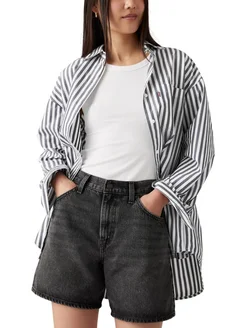 Джинсовые шорты Women High-rise Baggy Shorts